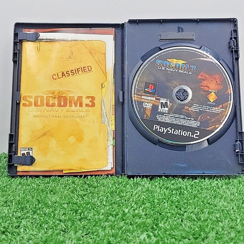 SOCOM 3: U.S. Navy SEALs Video Game for PS2‎ Sony PlayStation 2 Tested & Working